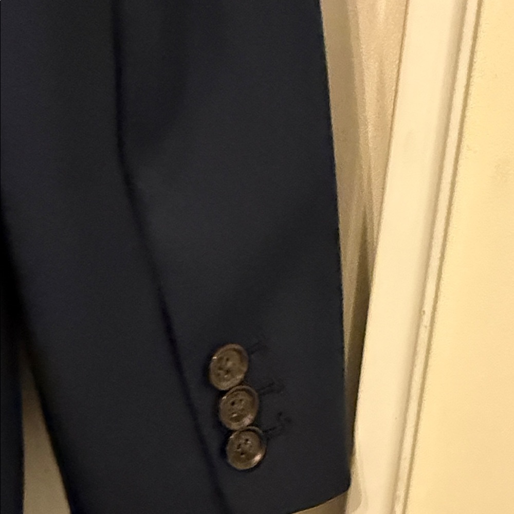 Banana Republic Dark Blue Women's Blazer Minimalist Classy with Lining Size 12 - Picture 10 of 13